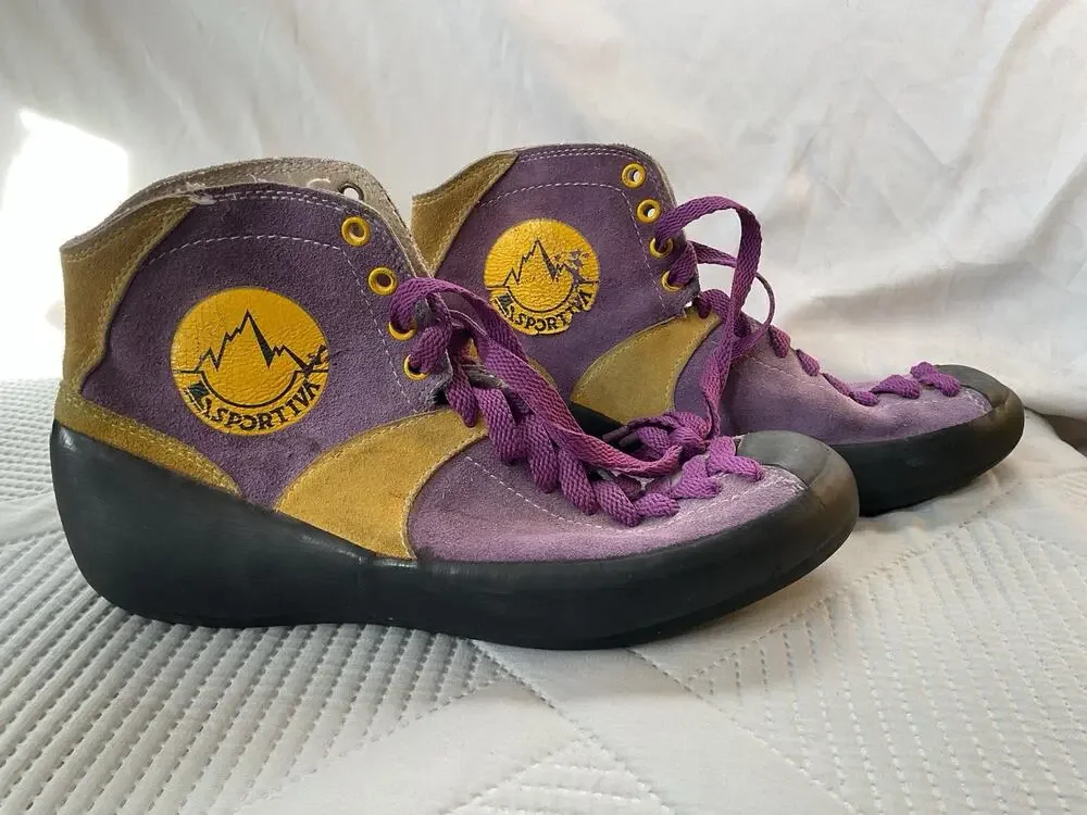 Climbing Shoes Leather Italy La Sportiva Mariacher High Top sz 11